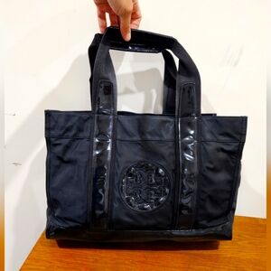 Tory burch L black/ Patent Leather Tote bag